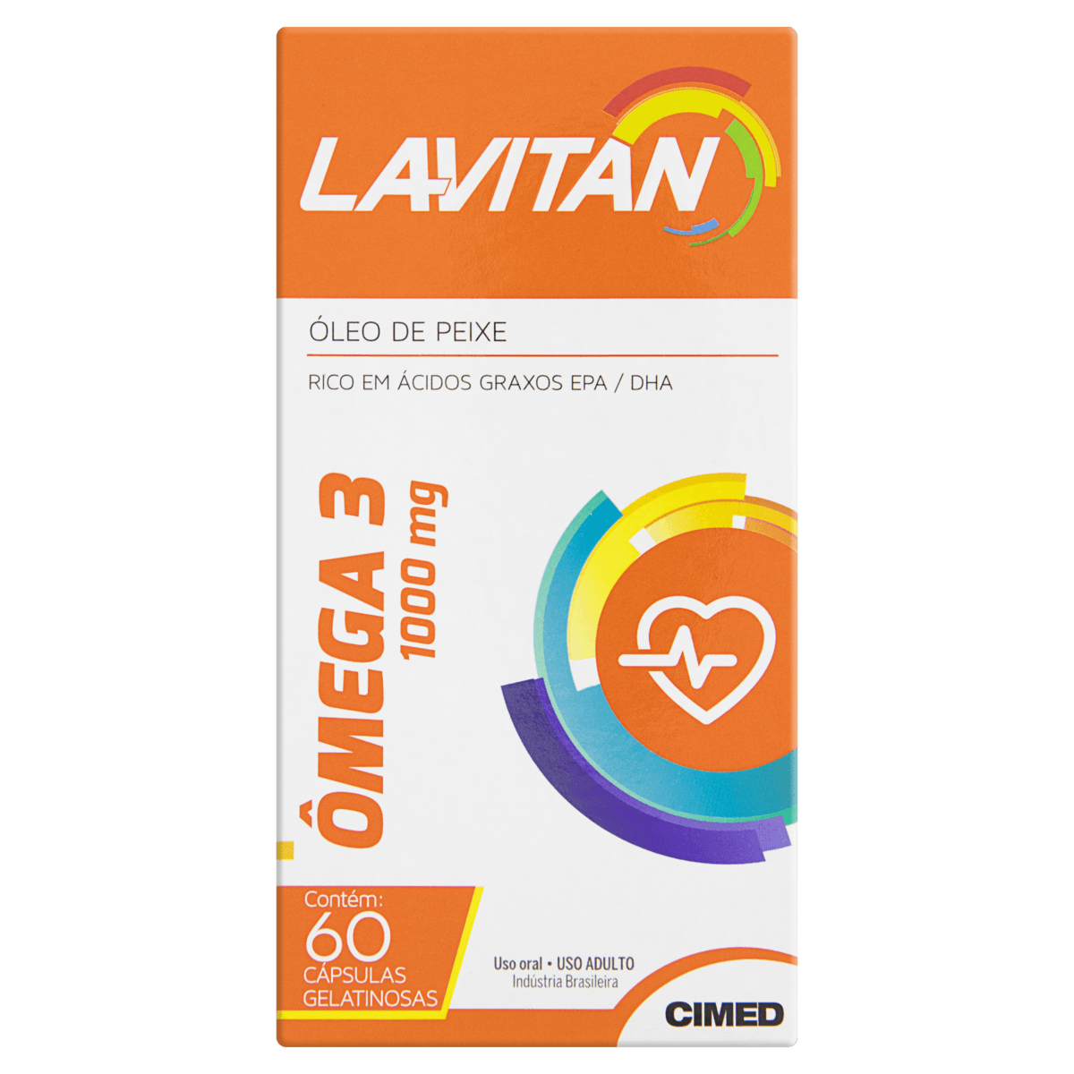 Lavitan Ômega-3 1000mg 60 Cápsulas Gelatinosas - Imagem 1