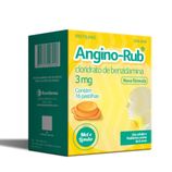 Angino Rub 3MG Pastilha Sabor Mel e Limão - Caixa com 16 Pastilhas