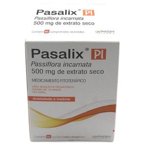 Pasalix PI 500mg Comprimido Revestido   Caixa com 60 Comprimidos