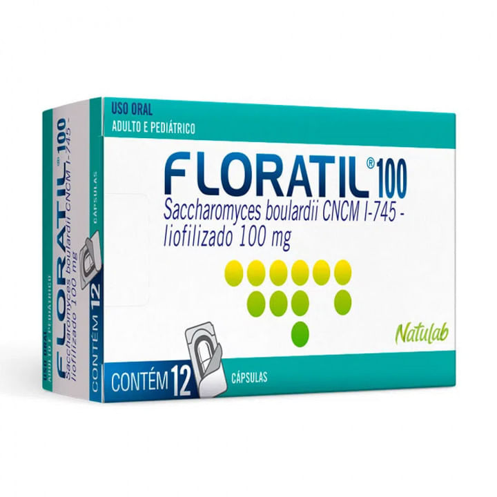 Floratil 100mg, caixa com 12 cápsulas gelatinosas duras - Imagem 1
