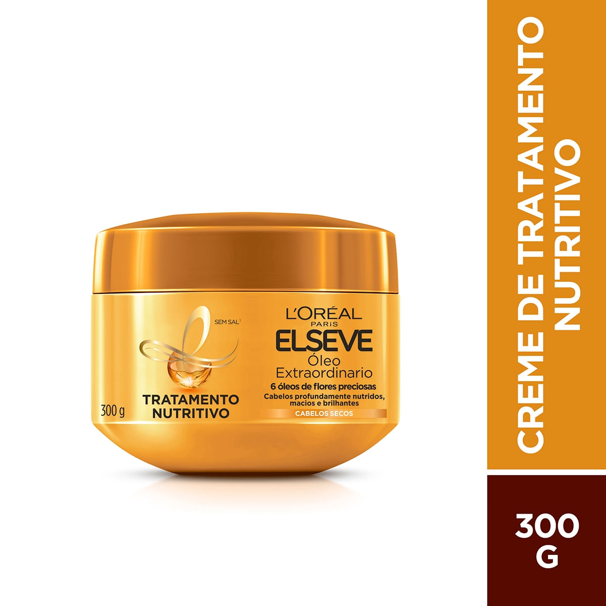 Creme de Tratamento Elseve Oleo Extraordinario Nutricao Intensa com 300g - Imagem 1
