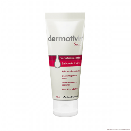 Dermovitin Salix Pele Oleosa Sabonete Líquido 70mL - Imagem 1