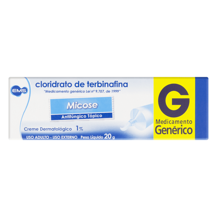 Cloridrato de Terbinafina 10MG/G Creme dermatológico - Bisnaga com 20 g - Imagem 1