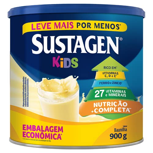 Sustagen Kids Sabor Baunilha Lata 900G - Imagem 1