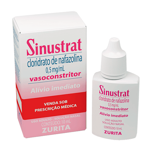 Sinustrat Vasoconstrictor 0.5MG/ML Solução nasal - Frasco com 10 mL - Imagem 1