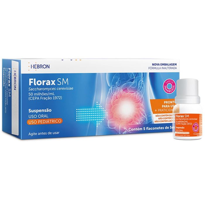 Florax SM 50MILHOES/ML Suspensão oral - 5 Suspensões - Imagem 1