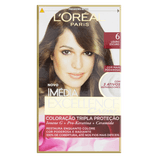 Kit Coloração Creme 6 Louro Escuro Loréal Paris Imédia Excellence