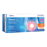 Florax SM Adulto 100Milhões/mL Suspensão Oral Sabor Framboesa - 5 Flaconetes com 5mL