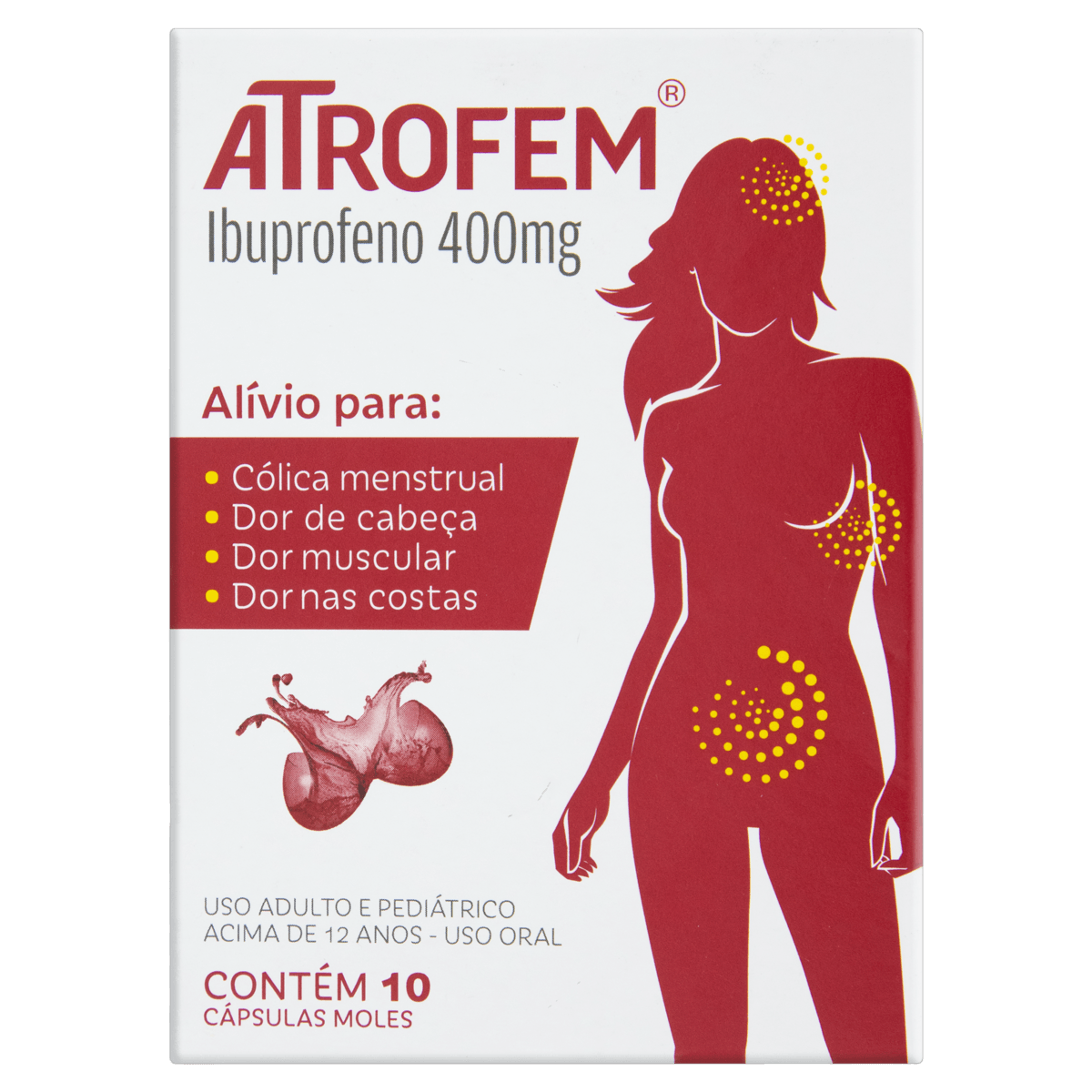 Atrofem 400MG Cápsula mole - Caixa com 10 Cápsulas - Imagem 1