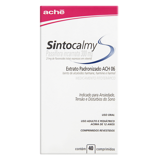 Sintocalmy 300MG Comprimido revestido - Caixa com 40 Comprimidos - Imagem 1