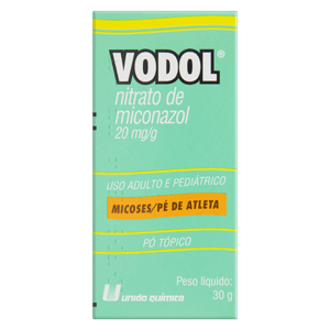 Vodol 20mg/g Pó tópico - Frasco com 30g
