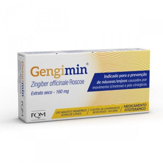 Gengimin 160MG Comprimido revestido - Caixa com 15 Comprimidos - Imagem 1