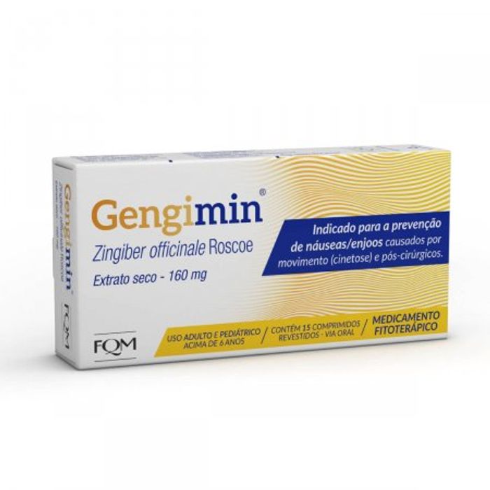 Gengimin 160MG Comprimido revestido - Caixa com 15 Comprimidos - Imagem 1