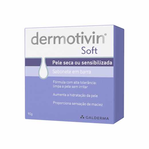 Dermovitin Soft Pele Seca Sabonete em Barra 90G - Imagem 1
