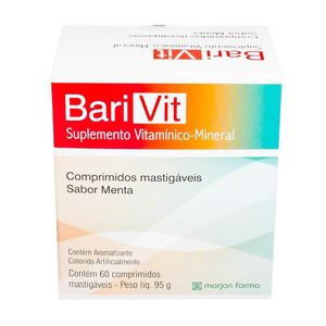 Barivit Sabor Menta - 60 Comprimidos