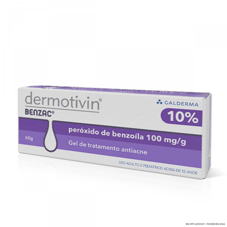Benzac AC 100mg/g Gel dermatológico - Bisnaga com 60g - Imagem 1