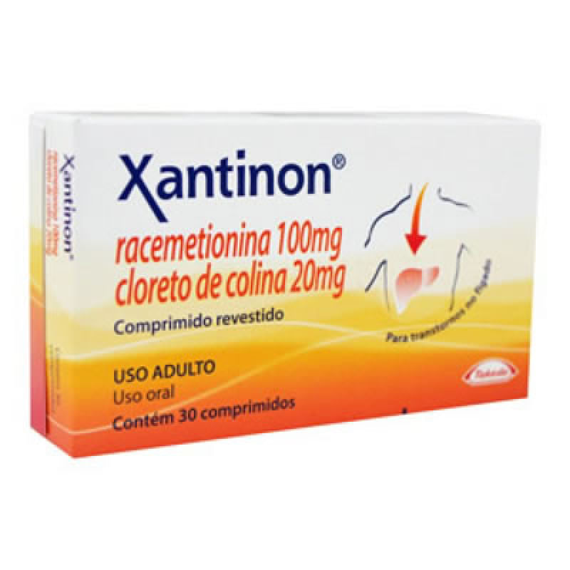 Xantinon 100mg + 20mg Comprimido revestido - Caixa com 30 Comprimidos - Imagem 1