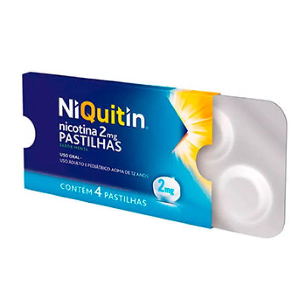 NiQuitin 2mg Pastilha - Blíster com 4 Pastilhas - Imagem 1