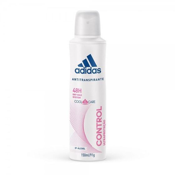 Desodorante Antitranspirante Aerossol Control Feminino Adidas Cool & Care 150mL - Imagem 1