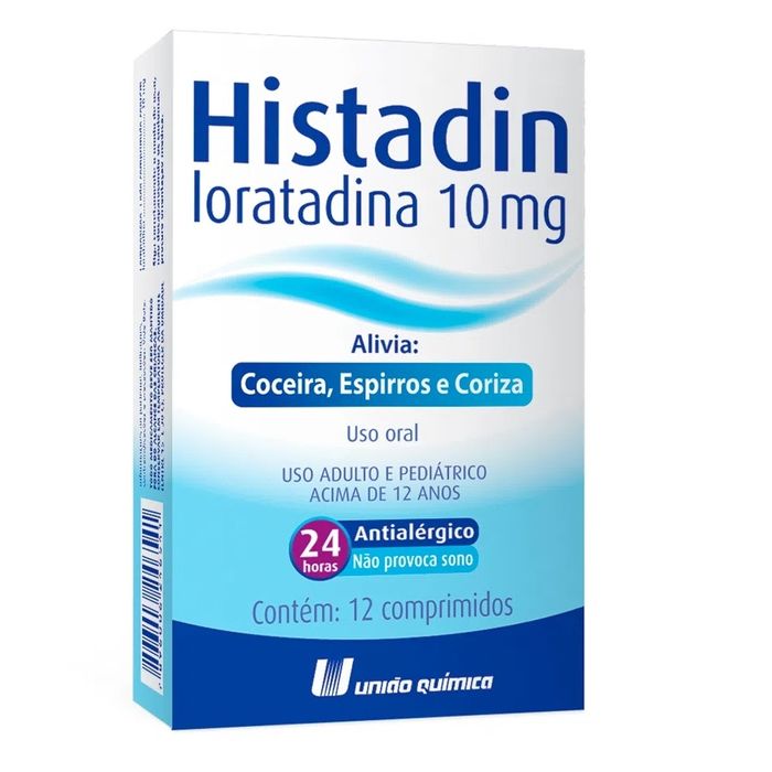 Histadin 10MG Comprimido - Caixa com 12 Comprimidos - Imagem 1