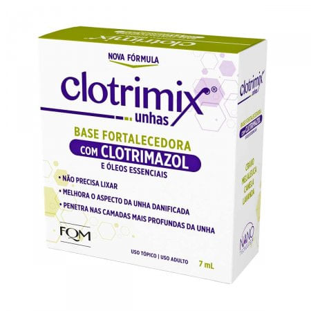 Clotrimix com Clotrimazol Base Fortalecedora de Unhas 7mL - Imagem 1