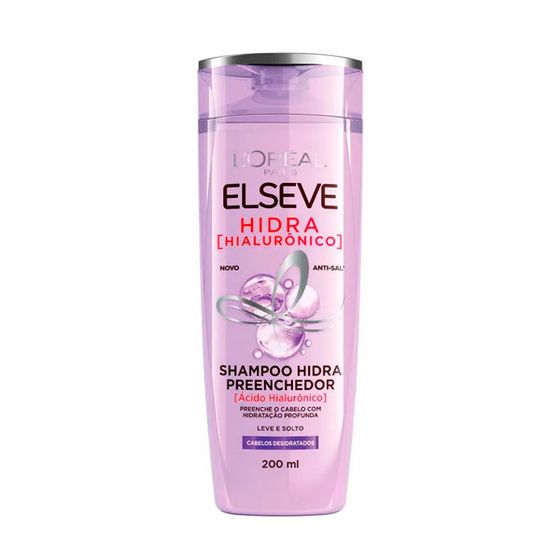 Shampoo Preenchedor L'Oréal Paris Elseve Hidra Hialurônico 200mL - Imagem 1