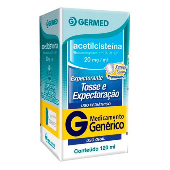 Acetilcisteína 20mg/mL Xarope - Frasco com 120mL - Imagem 1