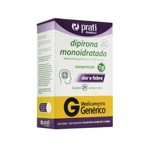 Dipirona Monoidratada 1g 20 Comprimidos Simples