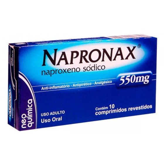 Napronax 550mg Comprimido Revestido - Caixa com 10 Comprimidos - Imagem 1