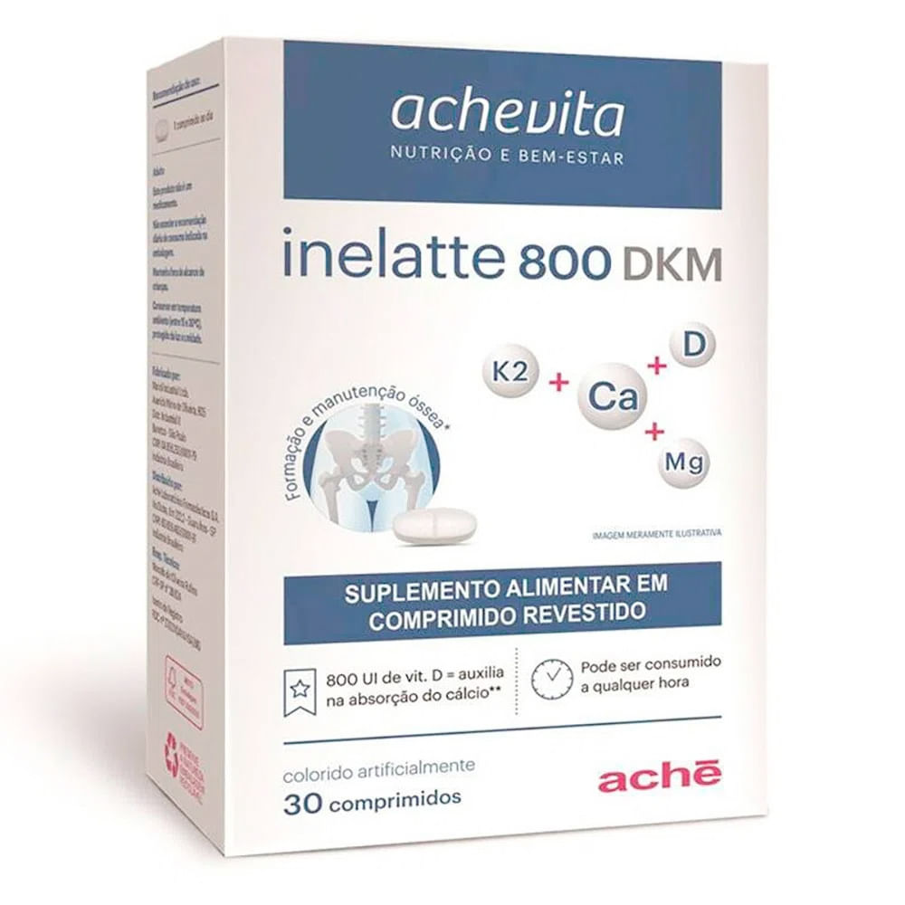 Inelatte 800 Dkm 30 Comprimidos - Imagem 1