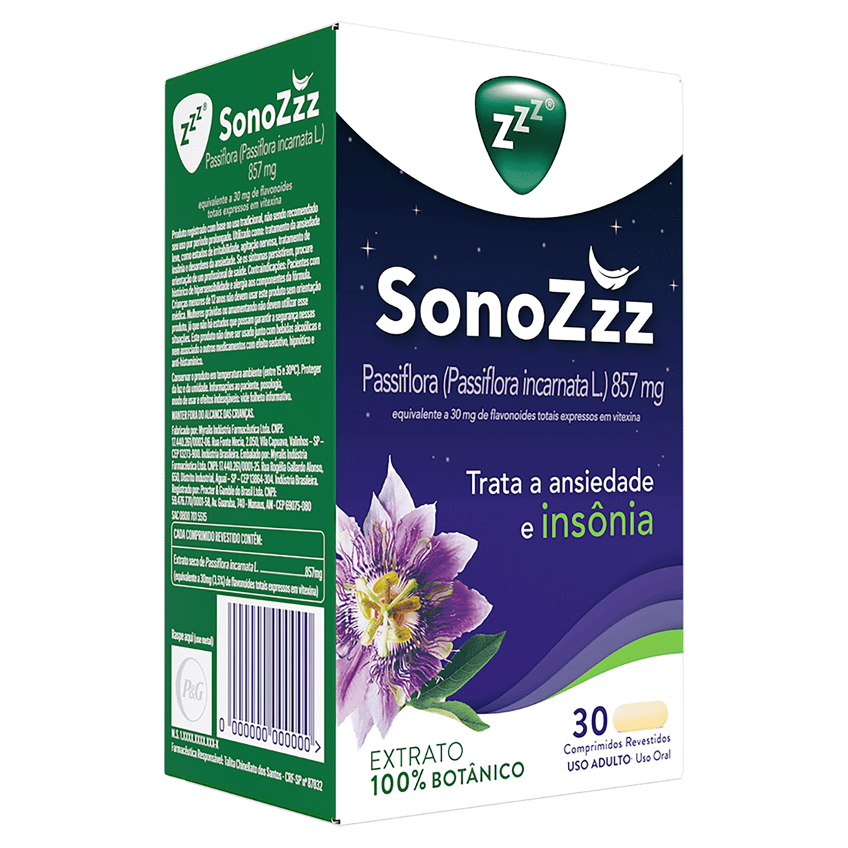 Sonozzz 857mg Comprimido Revestido - Caixa com 30 Comprimidos - Imagem 1