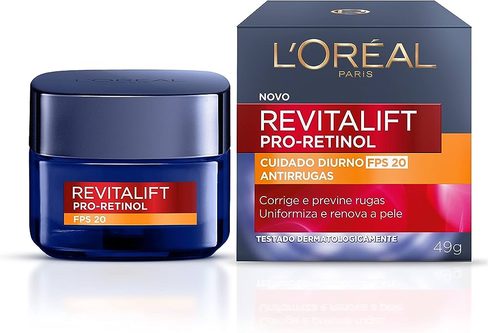 Creme L'Oréal Paris Revitalift Pro Retinol Cuidado Diurno FPS20 Antirrugas 49g - Imagem 1