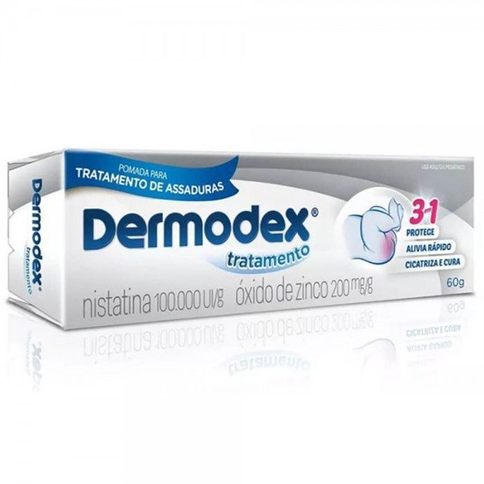 Dermodex 100000UI/g + 200mg/g Pomada Dermatológica - Bisnaga com 60g - Imagem 1
