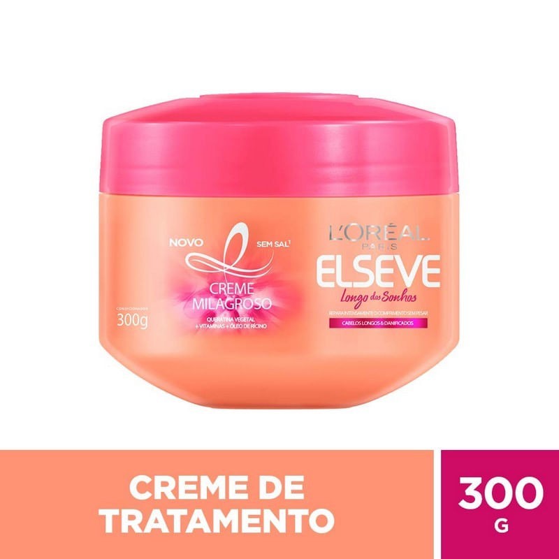 Creme de Tratamento Elseve Longo Dos Sonho 300g - Imagem 1