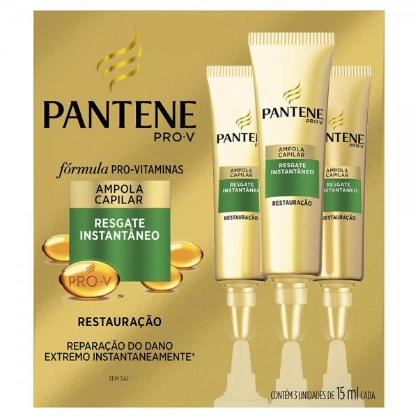 Ampola Capilar Pantene Pro-V Restauração com 3 unidades - Imagem 1