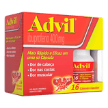 Advil 400mg Cápsula Mole - Caixa com 16 Cápsulas
