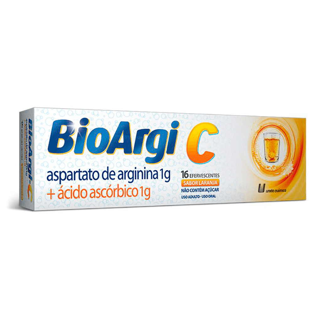 Bioargi 1g + 1g Comprimido Efervescente - Caixa com 16 Comprimidos - Imagem 1