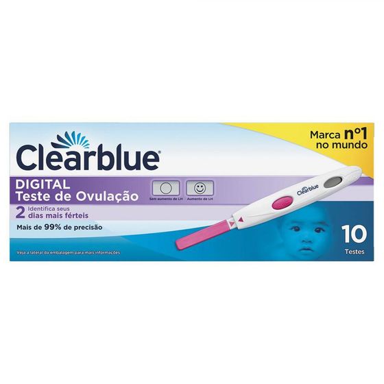 Teste de Ovulação Digital Clearblue 10 Unidades - Imagem 1