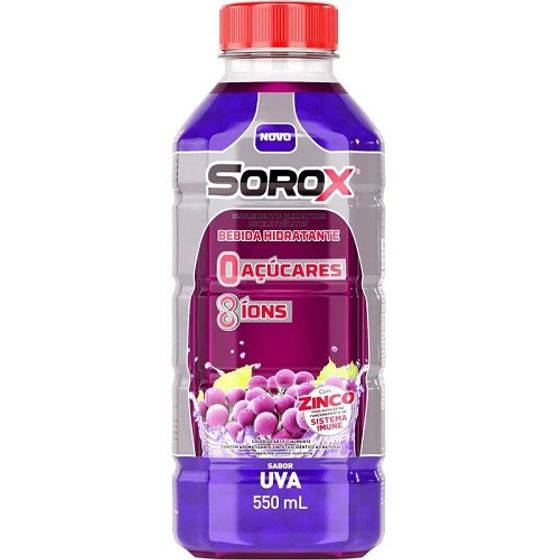 Sorox Solução para Reidratação Oral Sabor Uva 550mL - Imagem 1