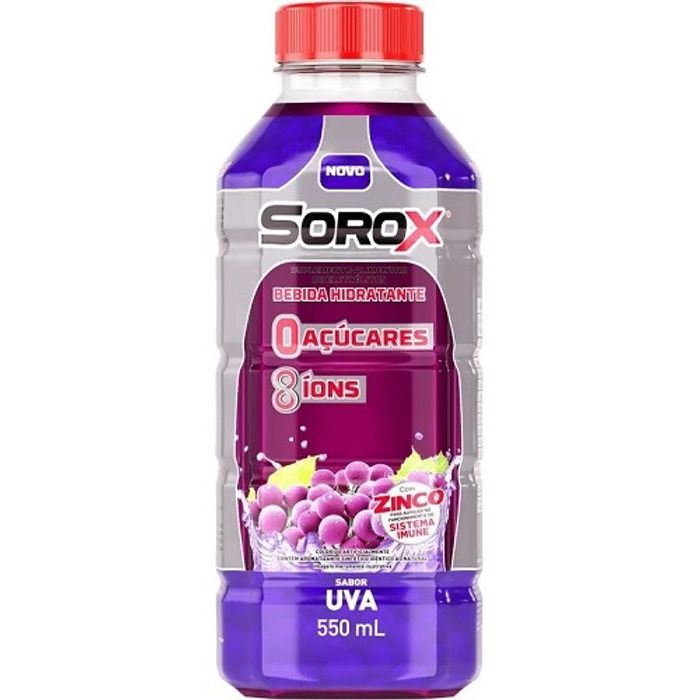 Sorox Solução para Reidratação Oral Sabor Uva 550mL - Imagem 1