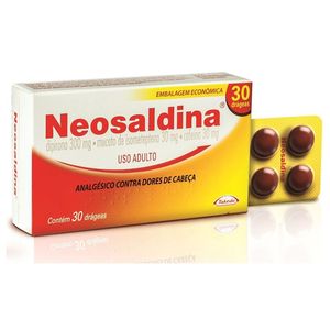 Neosaldina 30mg + 30mg + 300mg Comprimido Revestido - Caixa com 30 Comprimidos