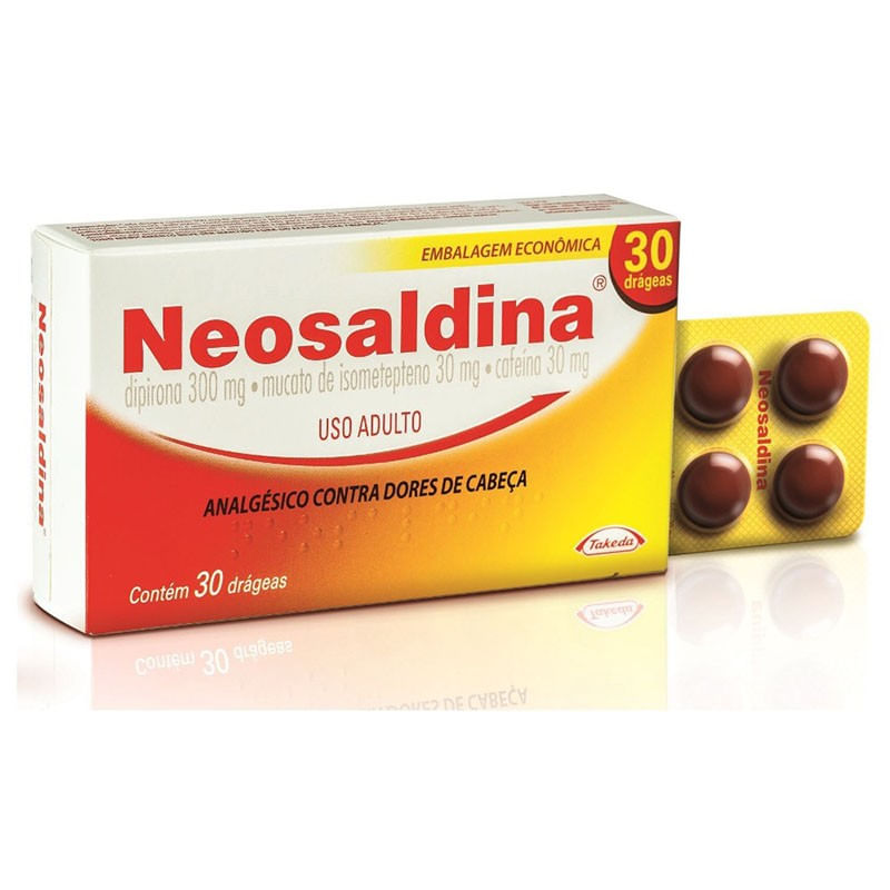 Neosaldina 30mg + 30mg + 300mg Comprimido Revestido - Caixa com 30 Comprimidos - Imagem 1