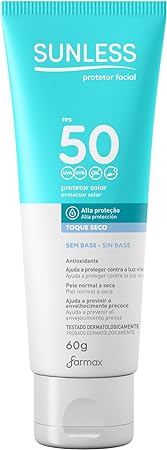 Protetor Solar Facial FPS50 Sunless sem Cor 60G - Imagem 1