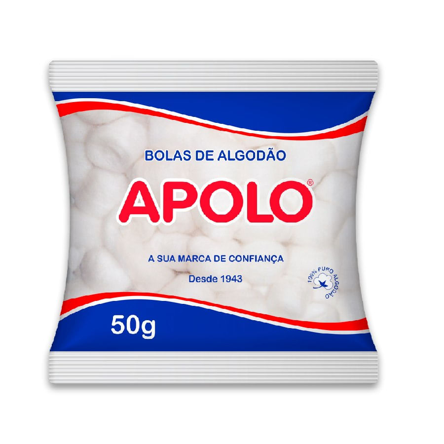 Algodao Apolo em Bolas 50g - Imagem 1