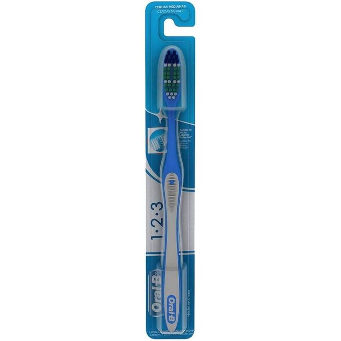 Escova de Dente Oral B 123 Limpeza Brilhante Macia 1 Unidade - Imagem 1