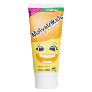Gel Dental Malvatrikids F-Infantil Anticárie Tutti-Frutti 70g