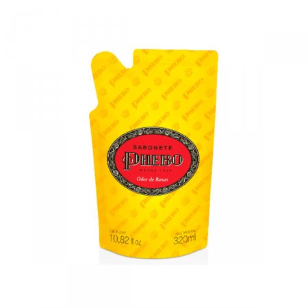 Sabonete Phebo Tradicional Odor de Rosas, Líquido, Refil, 1 Unidade 320mL - Imagem 1