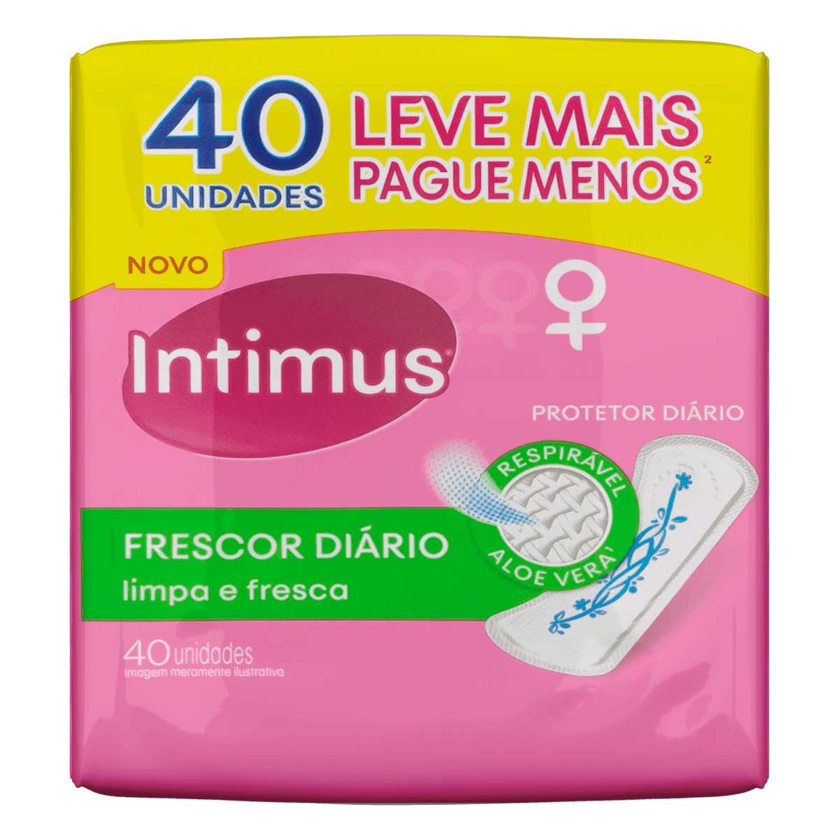 Protetor Diario Intimus Days com Perfume, sem abas, Leve 40 Pague 35 - Imagem 1