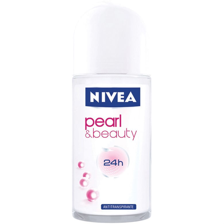 Desodorante Feminino Nivea Pearl And Beauty Roll On com 50mL - Imagem 1