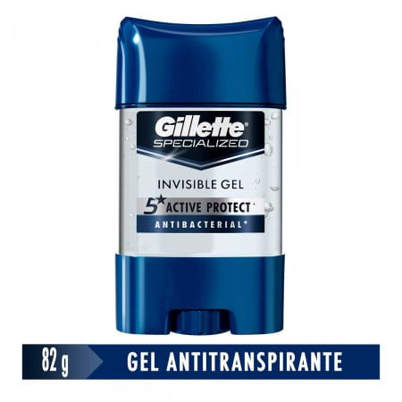 Desodorante Gel Antitranspirante Gillette Antibacterial 82g - Imagem 1